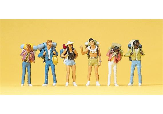 Preiser 10296 Tramper, Set mit 6 Figuren