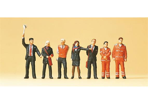 Preiser 10407 SBB-Personal, Set mit 7 Figuren