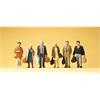 Preiser 10413 Gehende Reisende, Set mit 6 Figuren