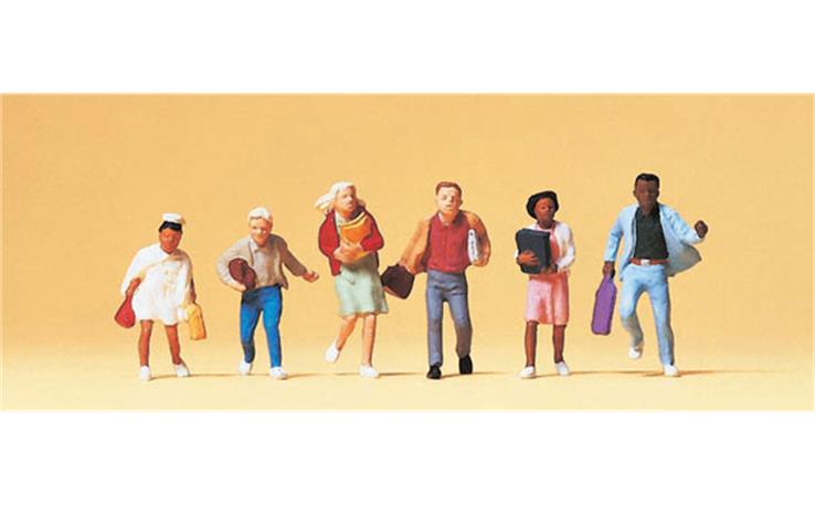 Preiser 10476 Schulschluss, Set mit 6 Figuren