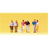 Preiser 10527 Paare und Hund, Set mit 7 Figuren
