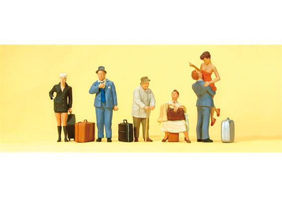Preiser 10540 Reisende, Set mit 6 Figuren