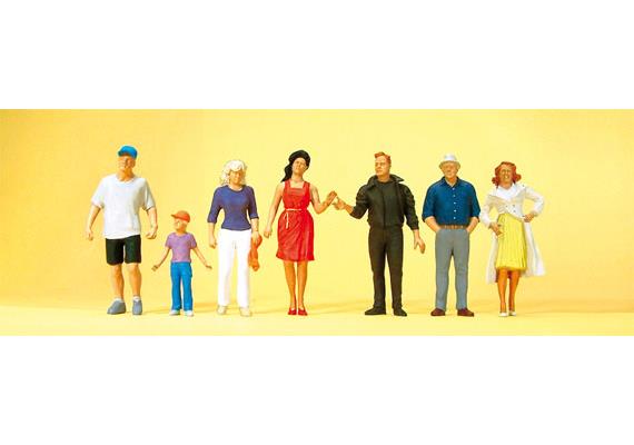 Preiser 10541 Passanten, Set mit 7 Figuren