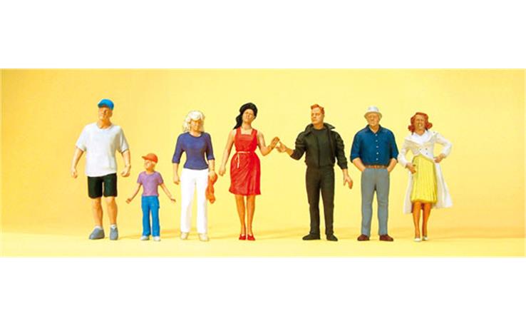 Preiser 10541 Passanten, Set mit 7 Figuren