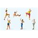 Preiser 10606 Sportkletterer, Set mit 6 Figuren
