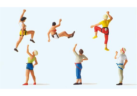 Preiser 10606 Sportkletterer, Set mit 6 Figuren