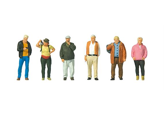 Preiser 10724 Passanten, Set mit 6 Figuren