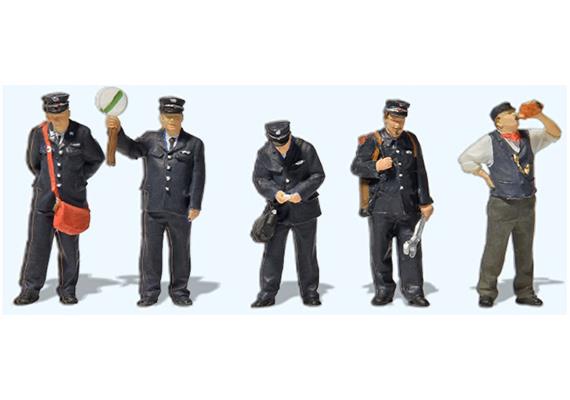 Preiser 10814 RhB Personal, Set mit 5 Figuren