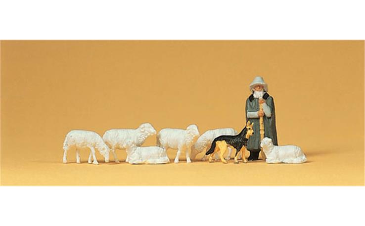 Preiser 14160 Schäferei, Set mit 8 Figuren