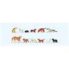 Preiser 14165 Hunde und Katzen, Set mit 12 Figuren