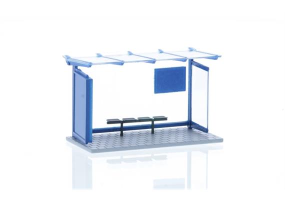 Rietze 70321 Bushaltestelle blau1/87