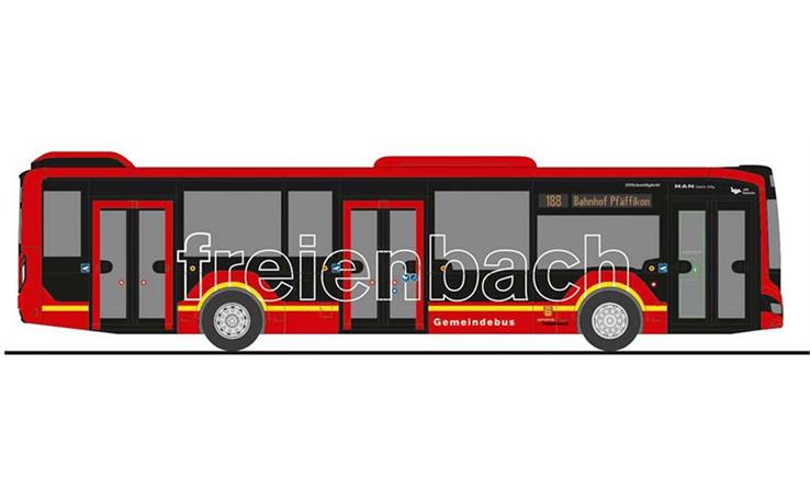 Rietze 75334 MAN Lion's City 12 ´18 "Freienbach" (CH) 1/87