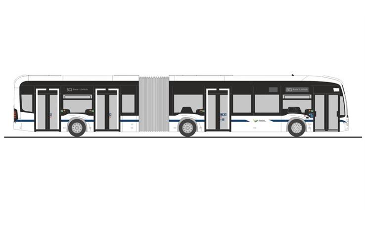 Rietze 77645 Mercedes-Benz eCitaro G Zugerland Verkehrsbetriebe (CH) 1/87