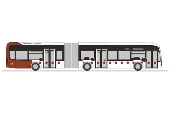 Rietze 77654 Mercedes-Benz eCitaro G TPF (CH) 1/87