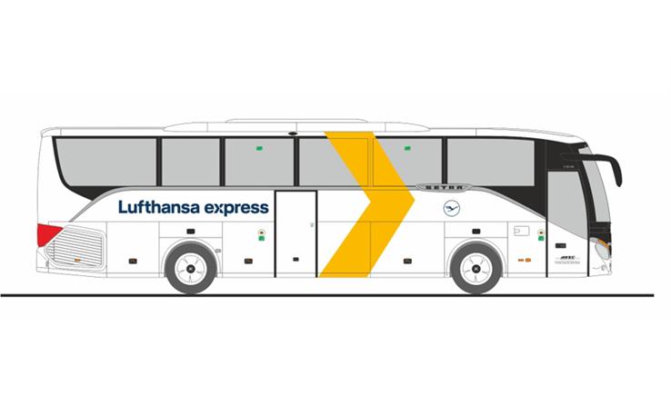 Rietze 77942 Setra S 515 HD "Lufthansa Express- Arzt Reisen"