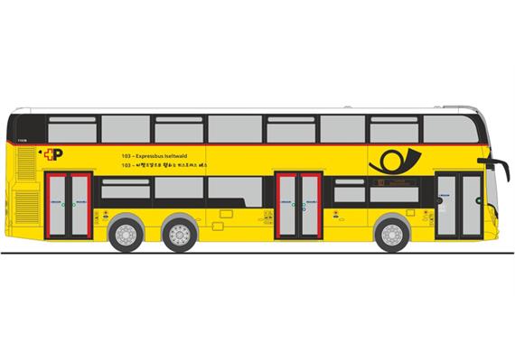 Rietze 78033 Alexander Dennis Enviro500 Postauto - Expressbus (CH) 1/87