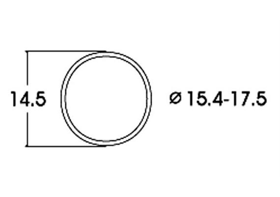 Roco 40076 Haftringsatz 10 Stk., 15,4 bis 17,5m