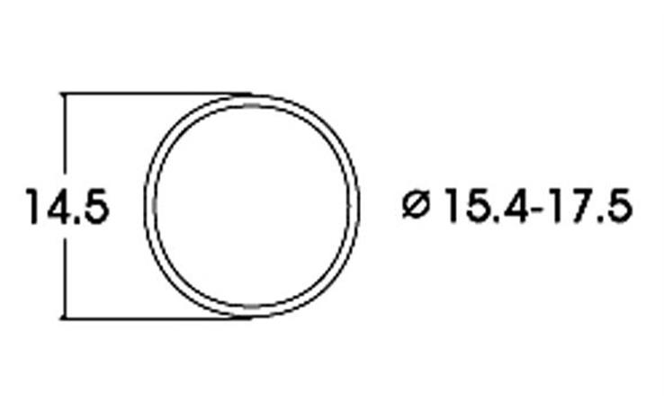 Roco 40076 Haftringsatz 10 Stk., 15,4 bis 17,5m