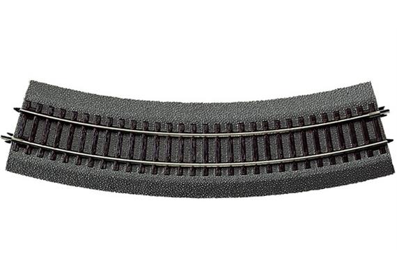 Roco 42523 Gleis Bogen R3 419.6mm mit Bettung