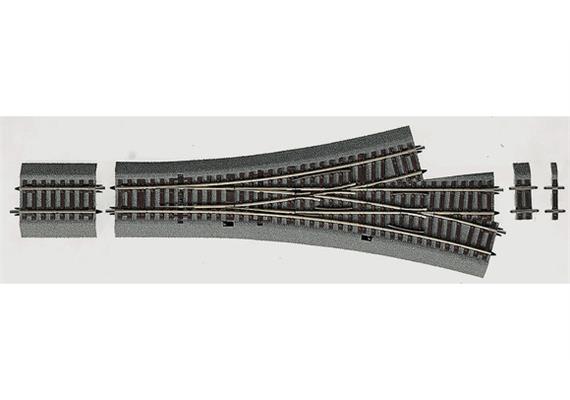 Roco 42543 Dreiwegweiche DWW-15 287,5 mm mit Bettung