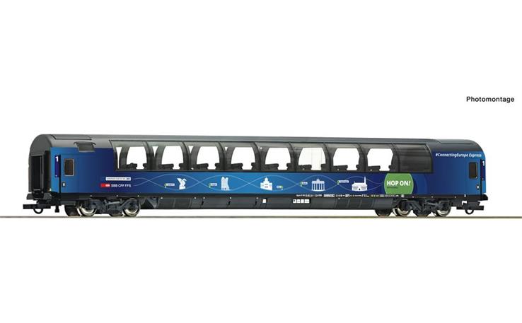 Roco 6200015 Panoramawagen „Connecting Europe Express“, SBB, H0