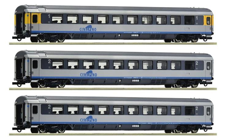 Roco 6200032 EC-Personenwagen-Set 3-tlg Cisalpino #1, H0
