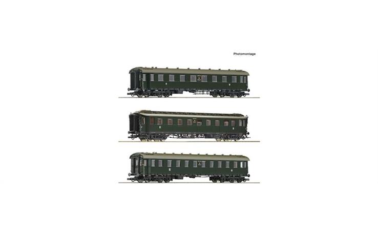 Roco 6200112 3er Set D-Zugwagen PKP