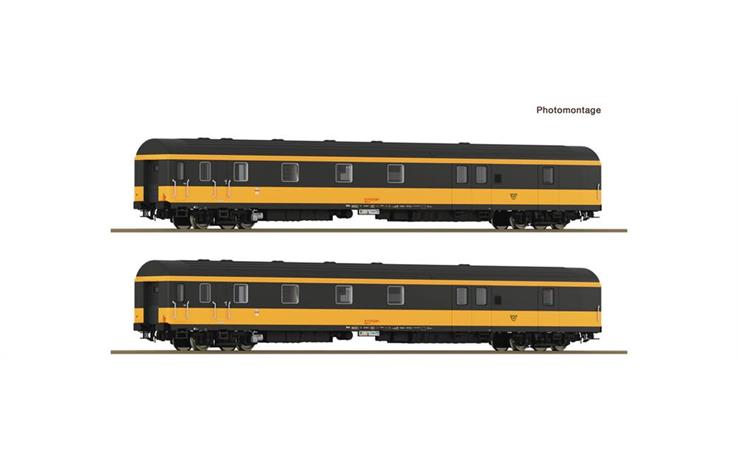 Roco 6200188 2er Set Bahnpostwagen ÖBB gelb