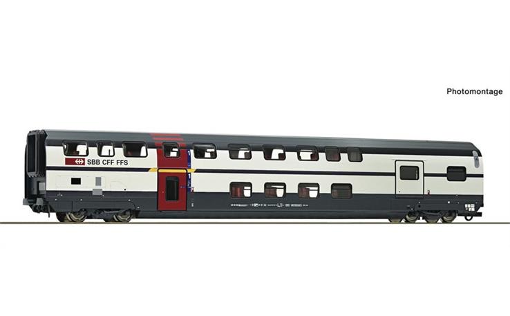 Roco 6200214 1. Kl. Doppelstockwagen+Gepäck IC2000