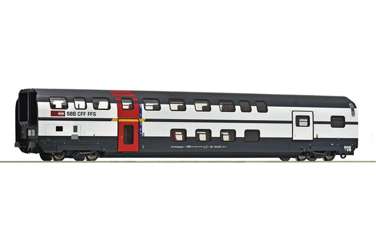 Roco 6200214 1. Kl. Doppelstockwagen+Gepäck IC2000