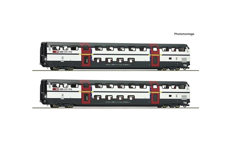Roco 6200215 2er Set 1. Kl. Doppelstockwagen IC2000