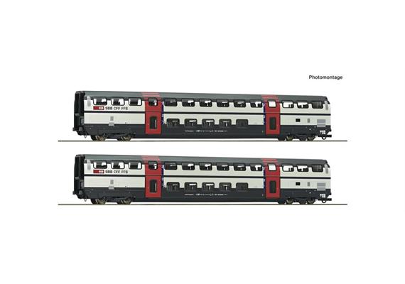 Roco 6200217 2er Set 2. Kl. Doppelstockwagen IC2000 #2