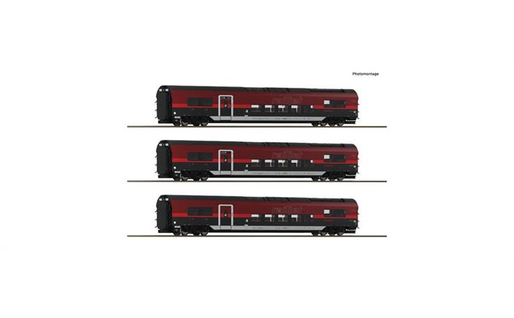 Roco 6220179 3er Set Railjet ÖBB AC+Innenbeleuchtung