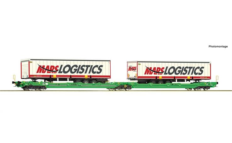 Roco 6600005 Doppeltaschen-Gelenkwagen T3000e, CFL Cargo, H0