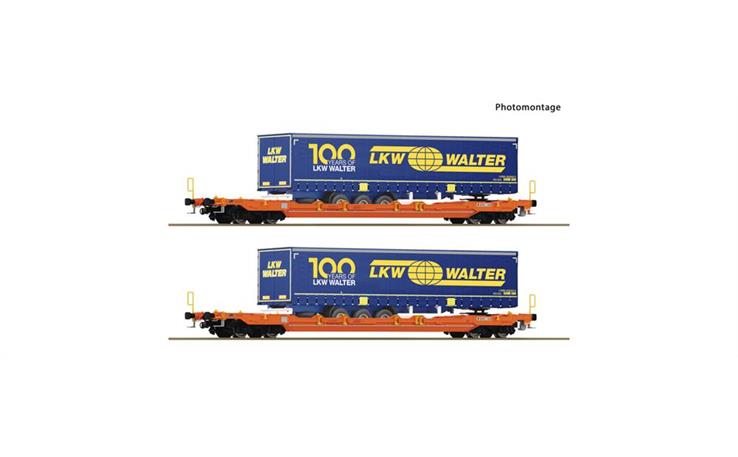 Roco 6600064 2er Set Taschenwg. T5 Wascosa+LKW Walter