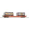 Roco 6600067 Taschenwagen T5 "Bertschi" Wascosa, H0