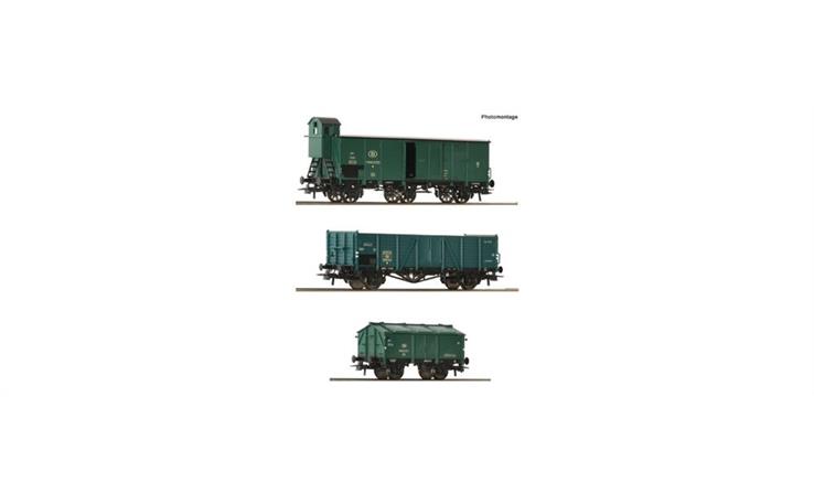 Roco 6600079 3er Set Gueterzug SNCB
