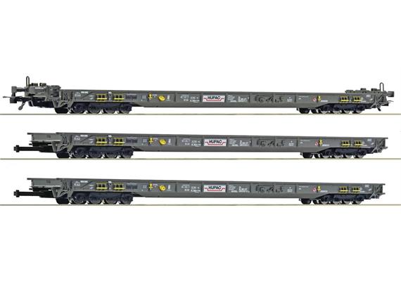 Roco 6600092 Rollende Autobahn Set 3-tlg HUPAC, H0