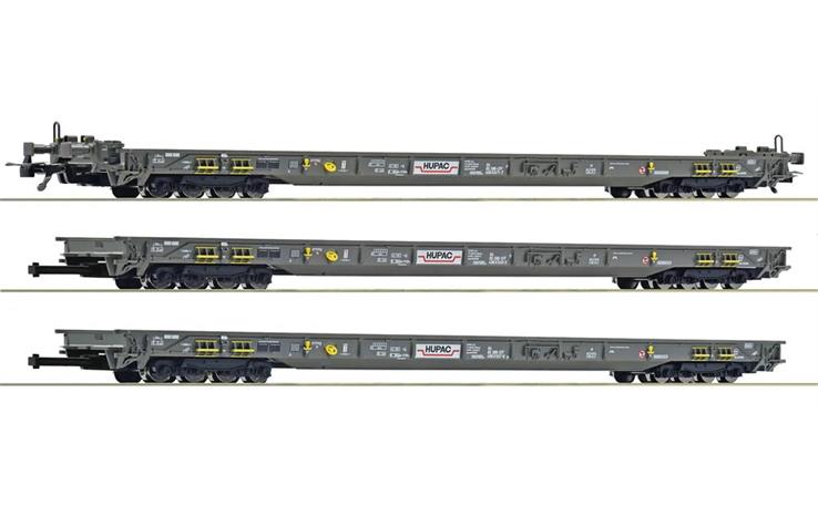 Roco 6600092 Rollende Autobahn Set 3-tlg HUPAC, H0