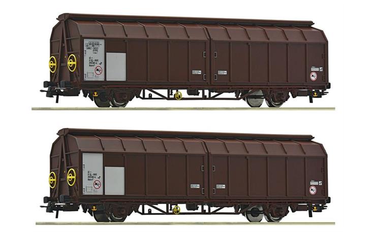 Roco 6600096 Schiebewandwagen-Doppeleinheit, PKP Cargo, H0