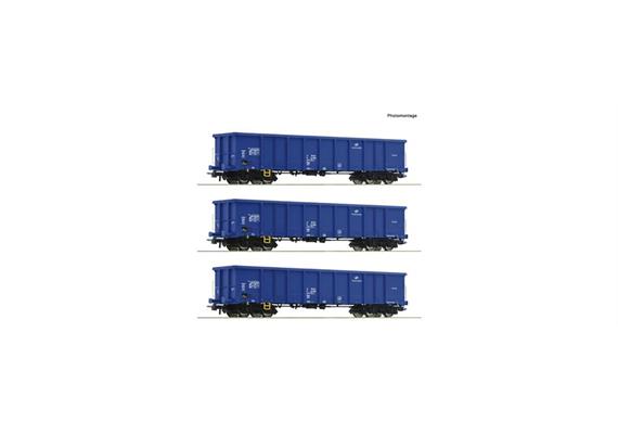 Roco 6600100 3er Set off.Güterwag. Eanos PK