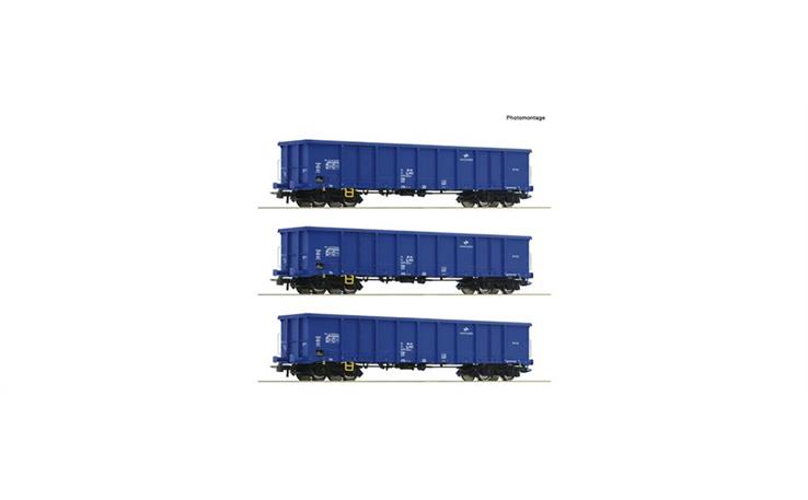Roco 6600100 3er Set off.Güterwag. Eanos PK