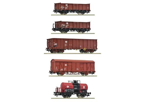 Roco 6600126 Güterwagenset 5-tlg MAV, H0