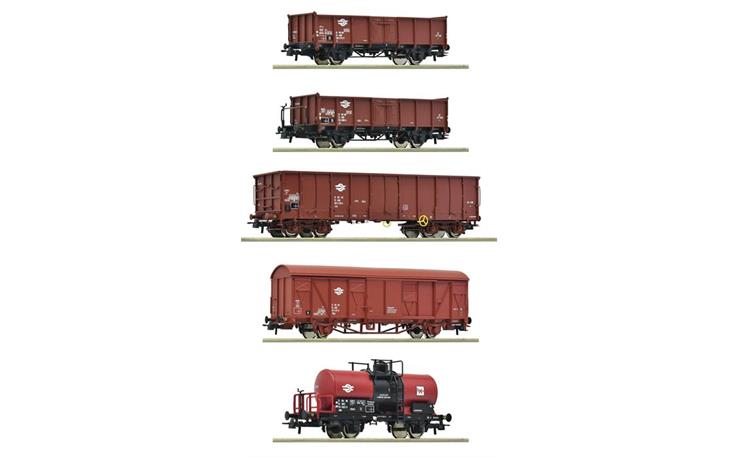 Roco 6600126 Güterwagenset 5-tlg MAV, H0