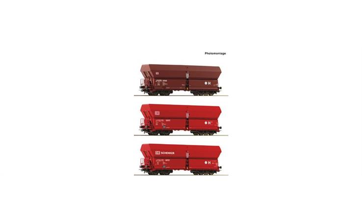 Roco 6600135 3er Set Selbstentladewag. DB-AG