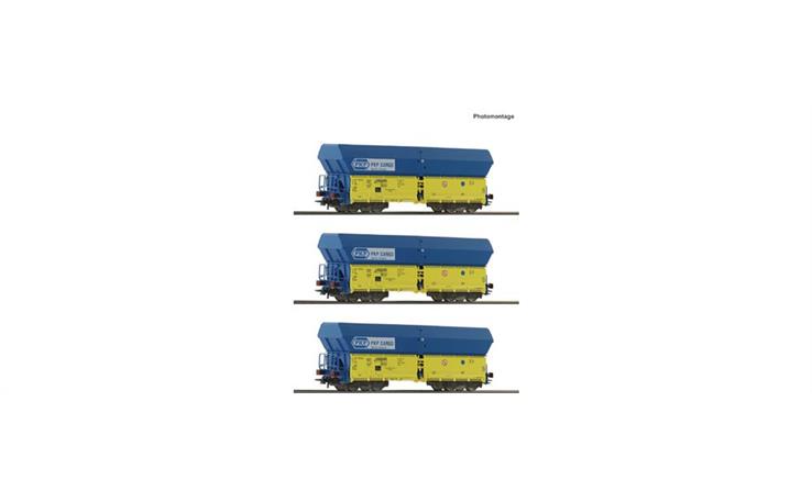 Roco 6600136 3er Set Selbstentladewag. PKP
