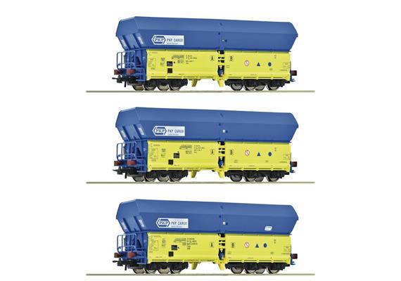 Roco 6600136 Selbstentladewagen-Set 3-tlg PKP, H0