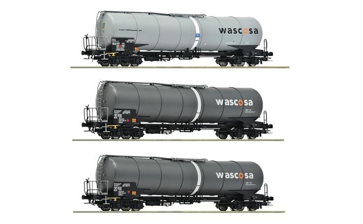 Roco 6600143 Kesselwagen-Set 3-tlg Wascosa, H0
