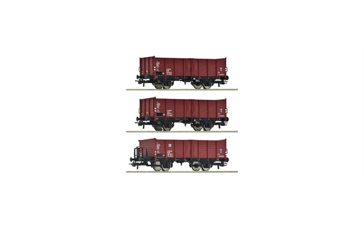 Roco 6600146 3er Set off.Gueterwag. DR