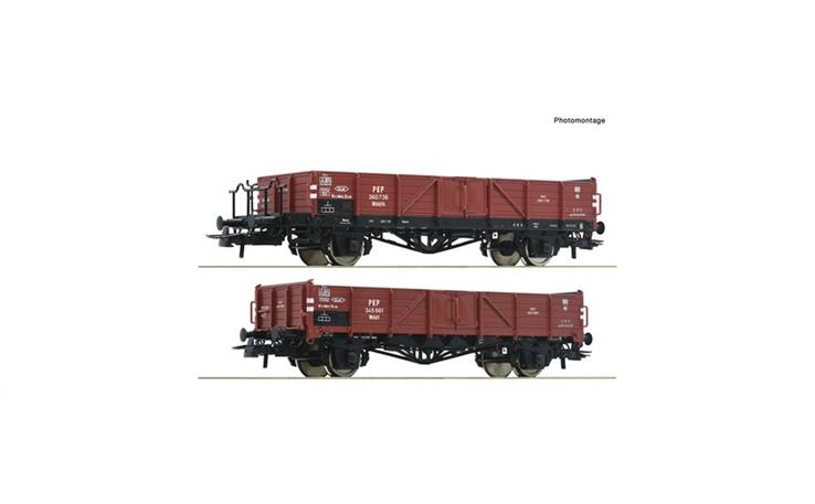 Roco 6600150 2er Set off.Gueterwag. PKP